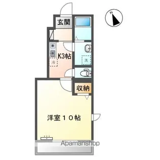 TOMS(トムズ)【101号室】の間取り