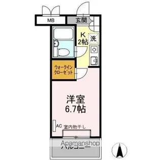 GERMER武蔵中原(ジェルメムサシナカハラ)【3階】の間取り