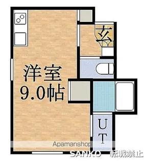 ARS AZABU TWO【103号室】の間取り