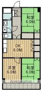 秋葉マンション【3階】の間取り