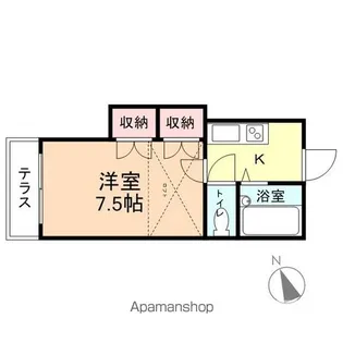 カーサアテナ【203号室】の間取り