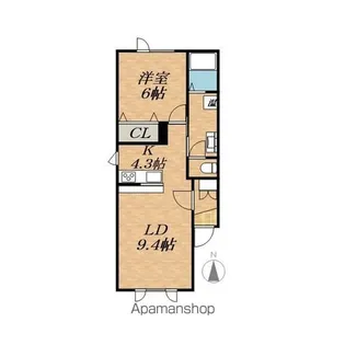 ラフィーネA【2階】の間取り