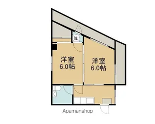 西田ビル【4F号室】の間取り