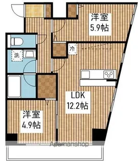 SHINANOビル【8階】の間取り