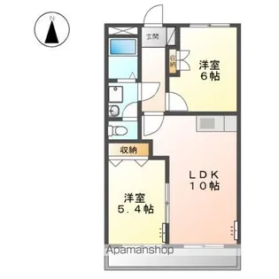アメニティーハイツ2【2階】の間取り