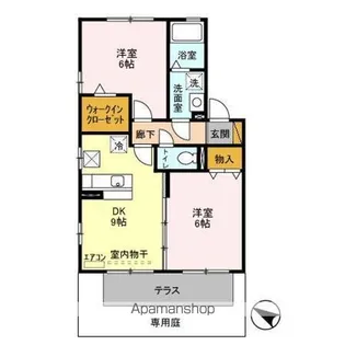 サンパティーク【1階】の間取り