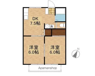 白石ハイツE棟【102号室】の間取り
