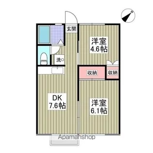 サンブルーム 土浦【1階】の間取り