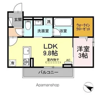 キャトル・セゾン【2階】の間取り