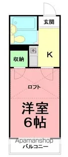 ピュアタウン落合【1階】の間取り