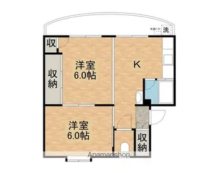 スマイルハイツ延命寺【431号室】の間取り