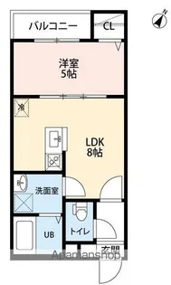 カステッロ塩池【3階】の間取り