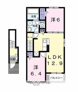 キャッスル ドマーニ 木更津【2階】の間取り
