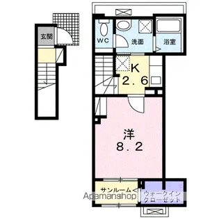 BOSCATO L Ⅱ【2階】の間取り