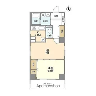 ローズマンションミヤハラ【3階】の間取り