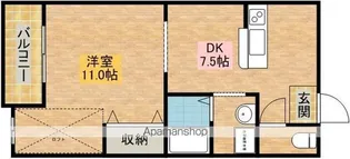 コーポT&M【102号室】の間取り
