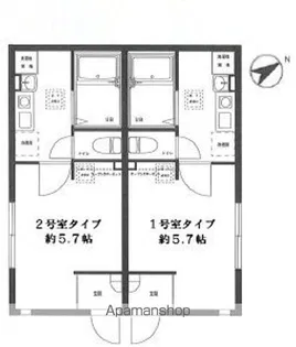 リーヴェルポート横浜南APPLAUSE【1階】の間取り