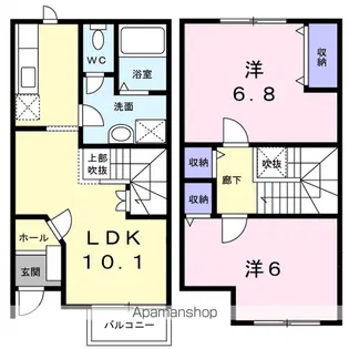 ノーブル1【1階】の間取り