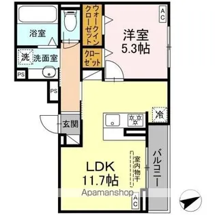 ルヴィータ村雲【3階】の間取り