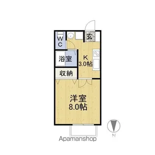 ひまわりハウス【103号室】の間取り