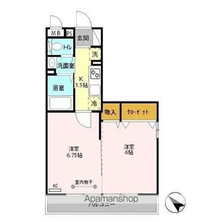 ソレイユ A【3階】の間取り