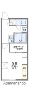 レオパレスディアコートⅡ【101号室】の間取り