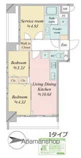 ドゥーエ王子神谷【1階】の間取り