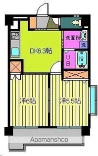 第100杉フラット【305号室】の間取り