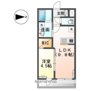 仮)長野市篠ノ井布施五明Kアパート【1階】の間取り