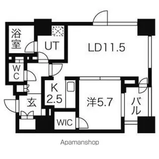プライムメゾン南2条【7階】の間取り
