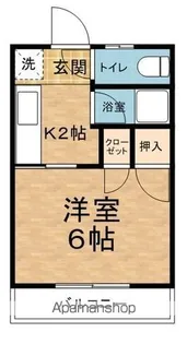 1Kの間取り画像