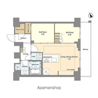 オアーゼ日暮里レジデンス【10階】の間取り