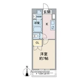 アールズタワー池下西【1階】の間取り