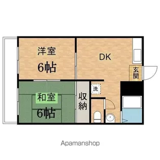 グリーンハイム小形1【1階】の間取り