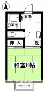 ペガサス館【208号室】の間取り