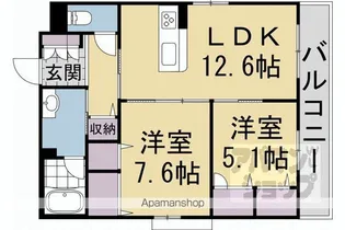 レフィシア西院II【2階】の間取り