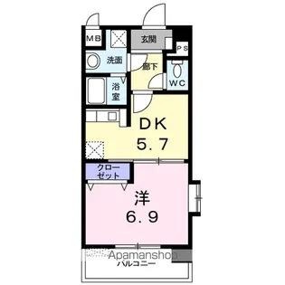 ソレイユ・ルヴァン【1階】の間取り