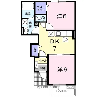 ポポロⅣ【1階】の間取り