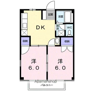 ハミングバードC【1階】の間取り