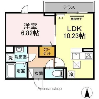 東京都練馬区中村北4丁目【アパート】の間取り