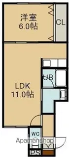 コーポニッタ【1階】の間取り