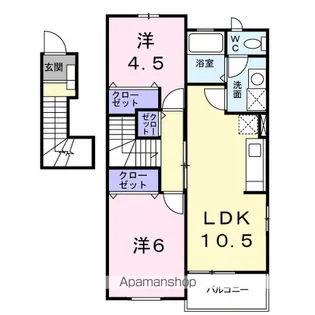 エスポワール・K【2階】の間取り