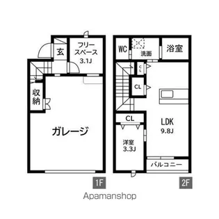 CERES HIKIYAMA BASE.【1階】の間取り