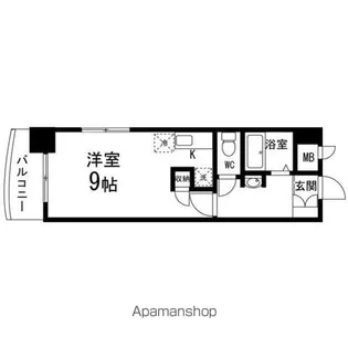 ロイヤルパーク五橋【501号室】の間取り