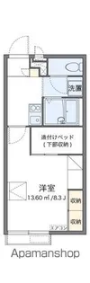 レオパレス白鳥【209号室】の間取り