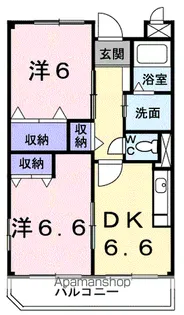 アヴェニュー K【3階】の間取り