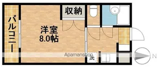 エステートエンゼル【1階】の間取り