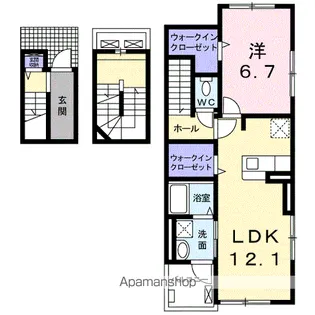 アールズハイムⅡ【3階】の間取り