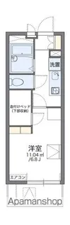 レオパレスK8103【1階】の間取り