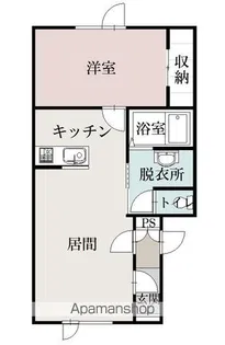 川端トムテA【102号室】の間取り